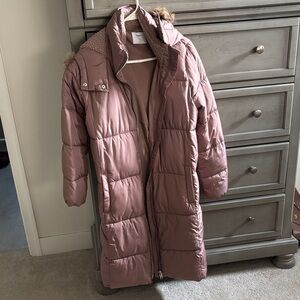 Old Navy Women's Mauve Puffer Coat